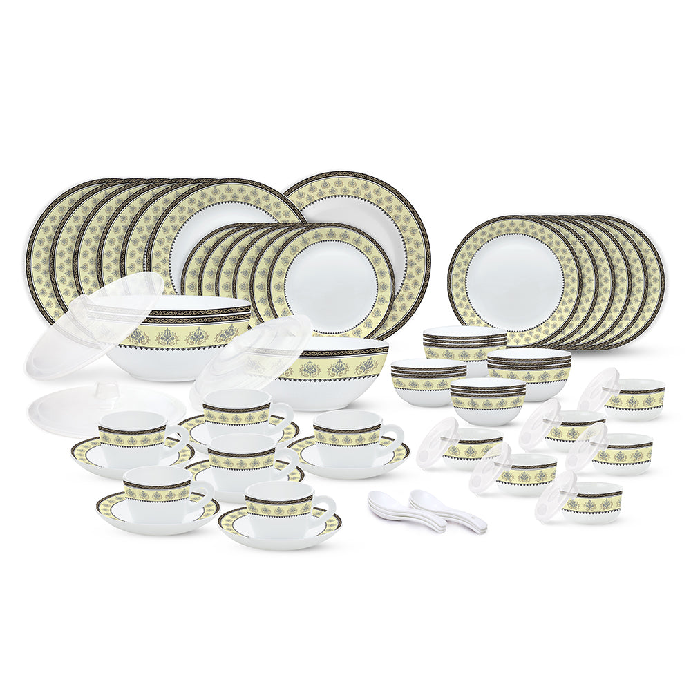 Larah by Borosil Amer Dinner Set 67 pc Set: Serves 6