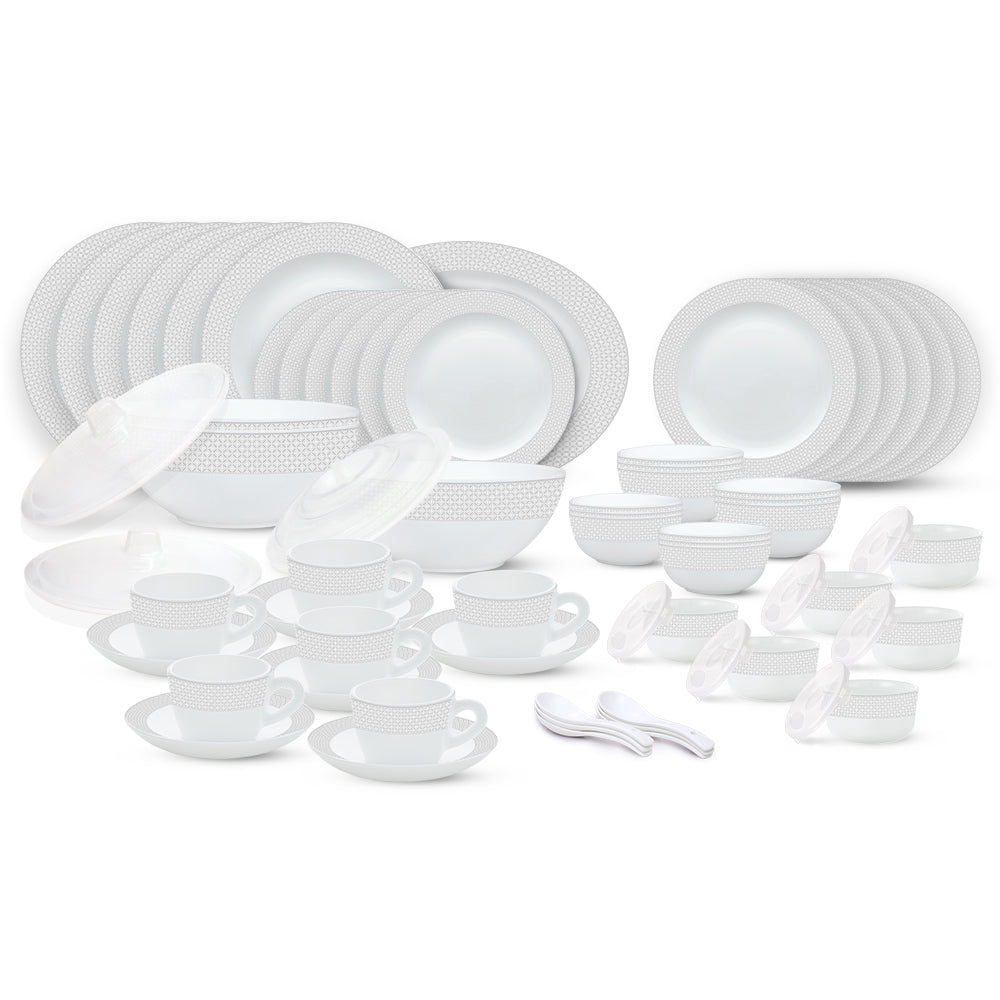 Larah by Borosil, Regata Dinner Set, 67 pc