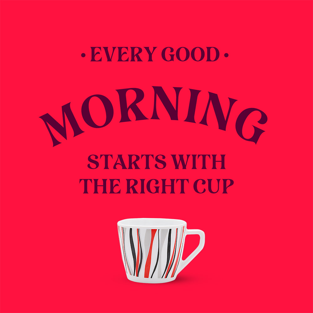 Larah By Borosil Rio Red Cup Set