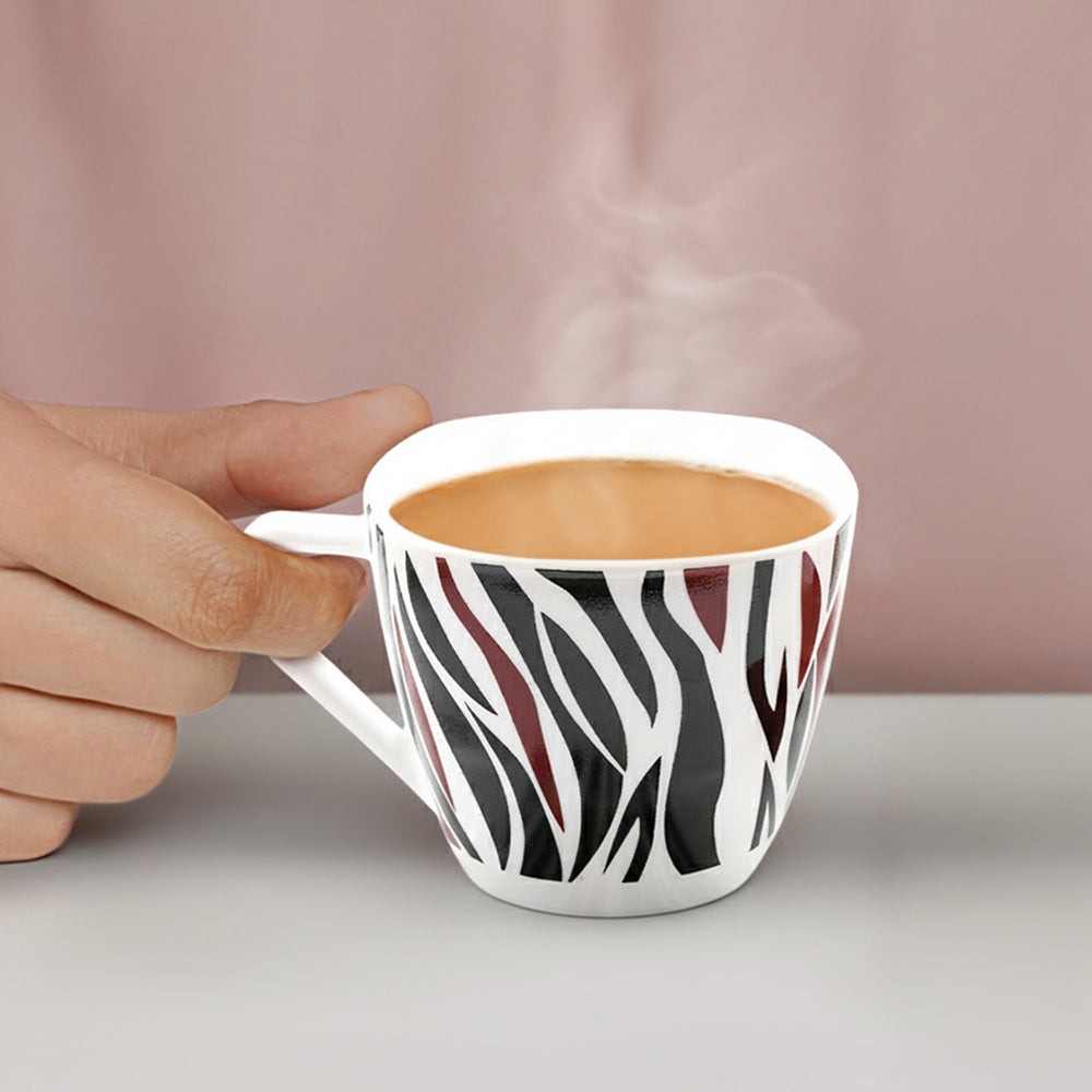 Larah By Borosil Rocky Brown Cup Set