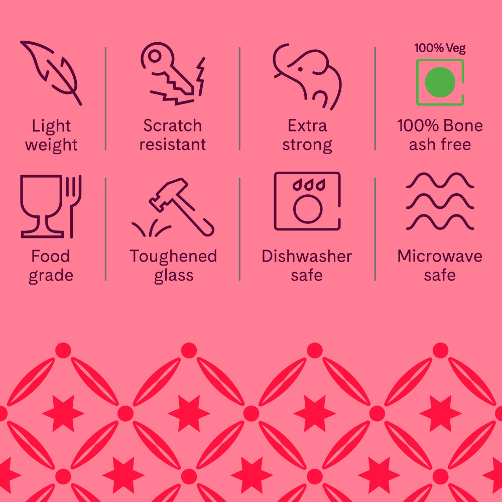 Larah By Borosil Splenda Cup Set 140 ml x 6