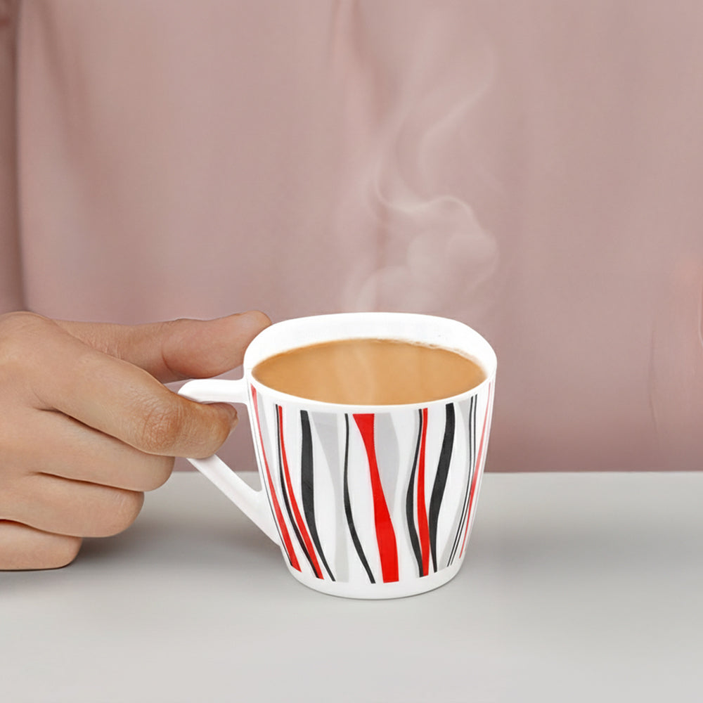 Larah By Borosil Rio Red Cup Set