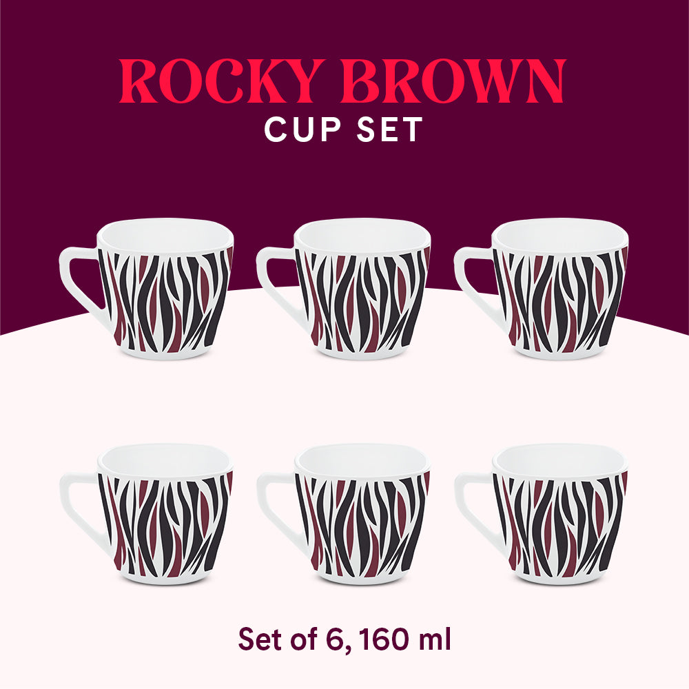 Larah Rocky Brown Cup Set