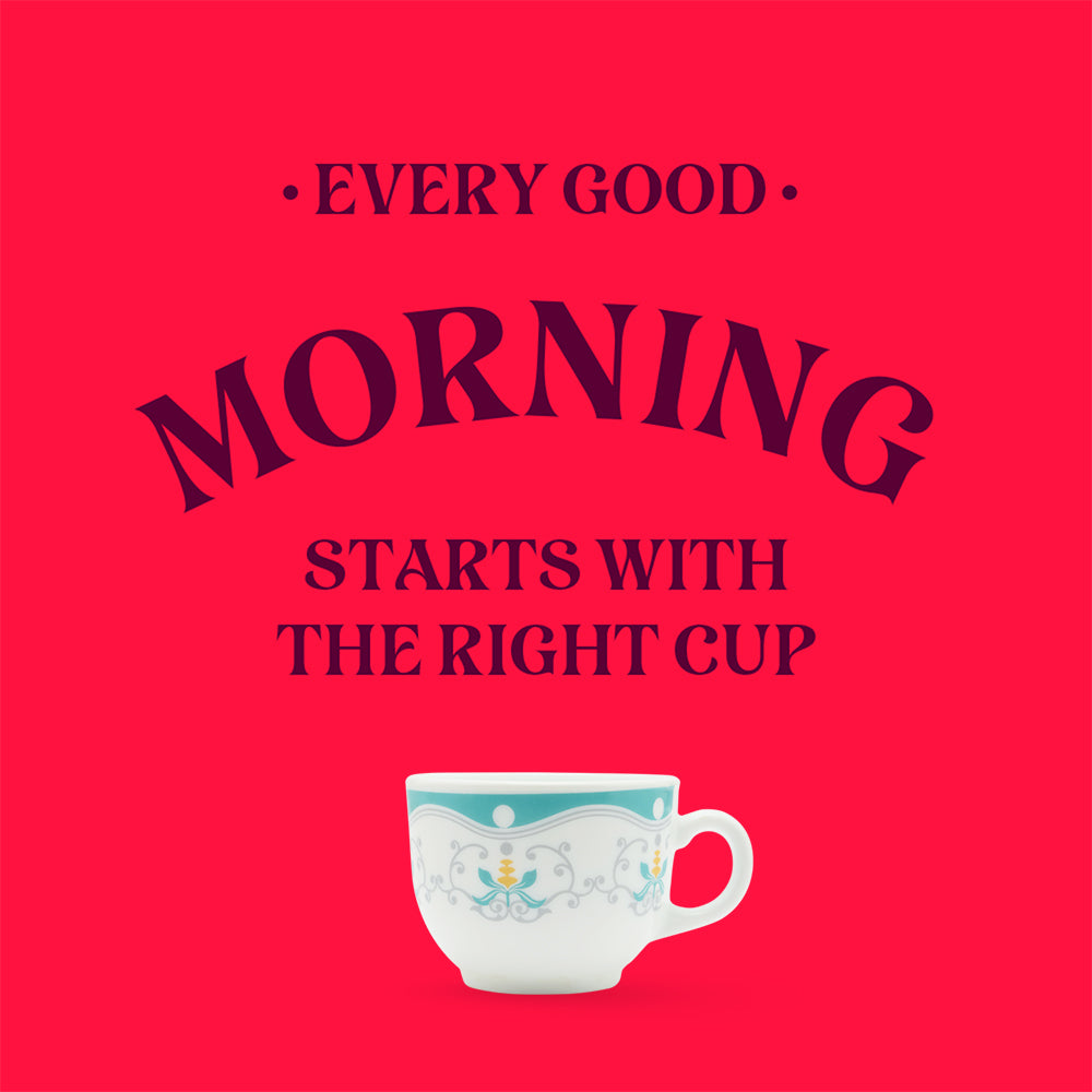 Larah By Borosil Royal Jade Cup Set