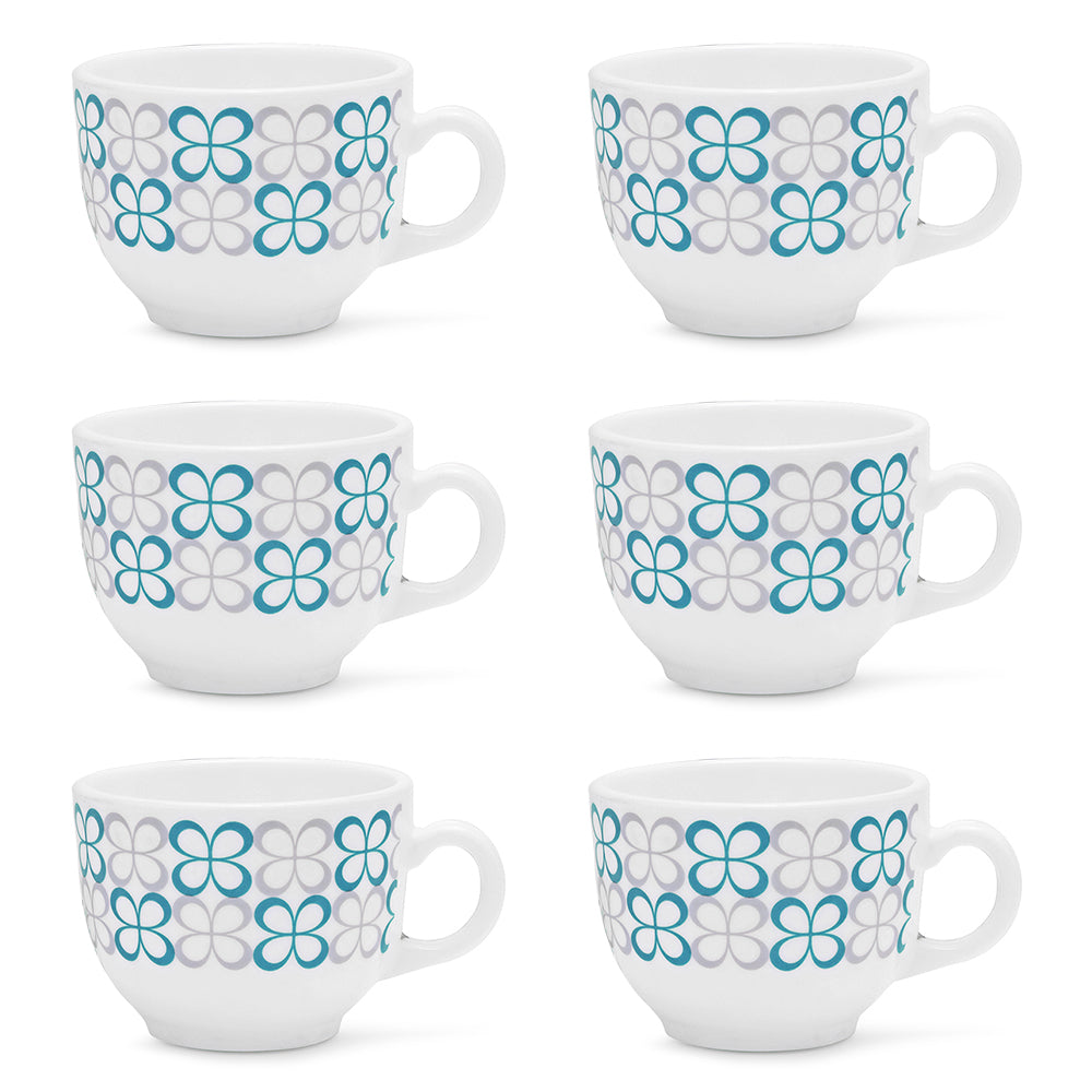 Larah By Borosil Sundrop Blue Cup Set