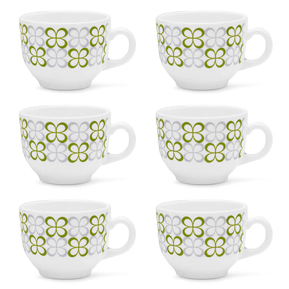 Larah By Borosil Sundrop Green Cup Set