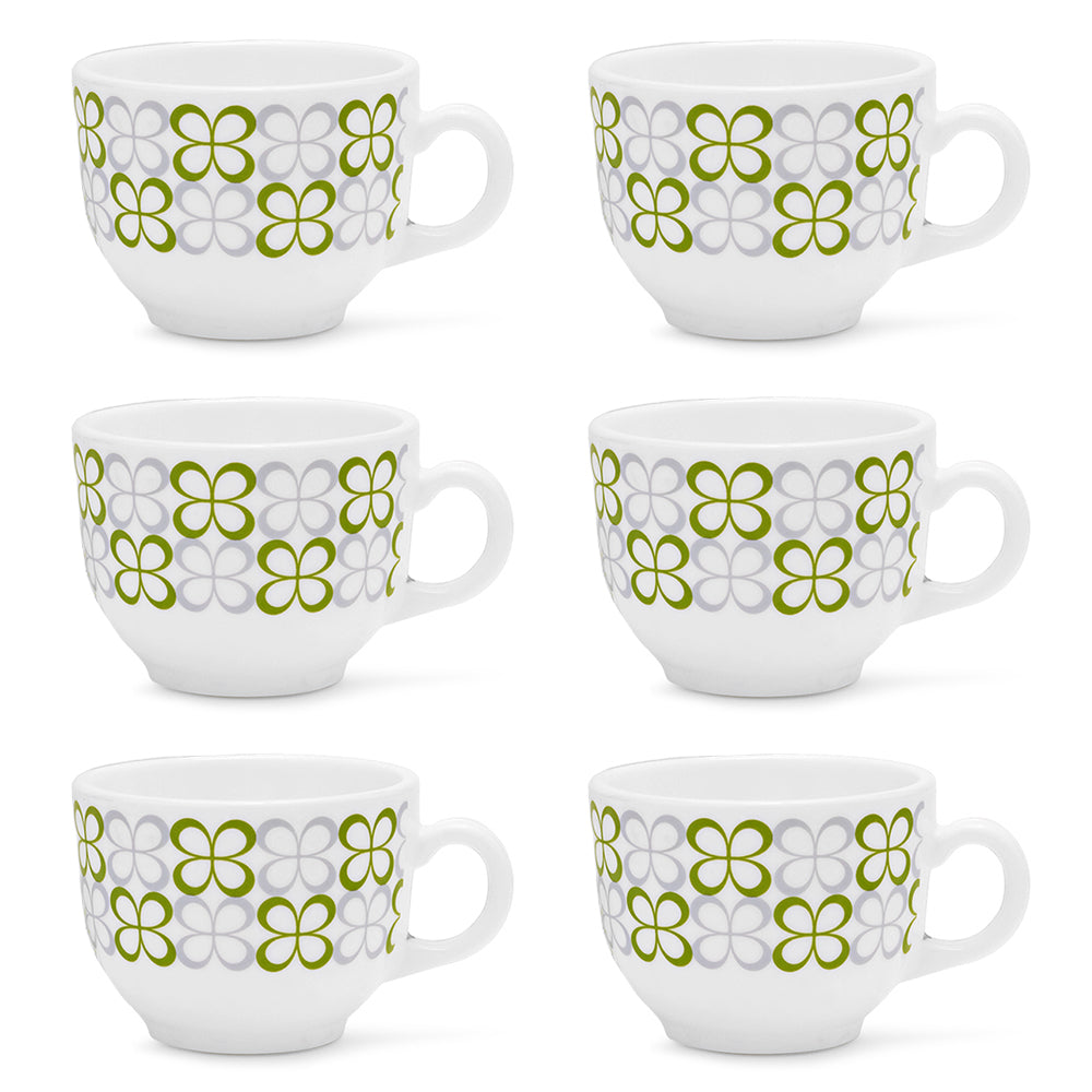 Larah By Borosil Sundrop Green Cup Set