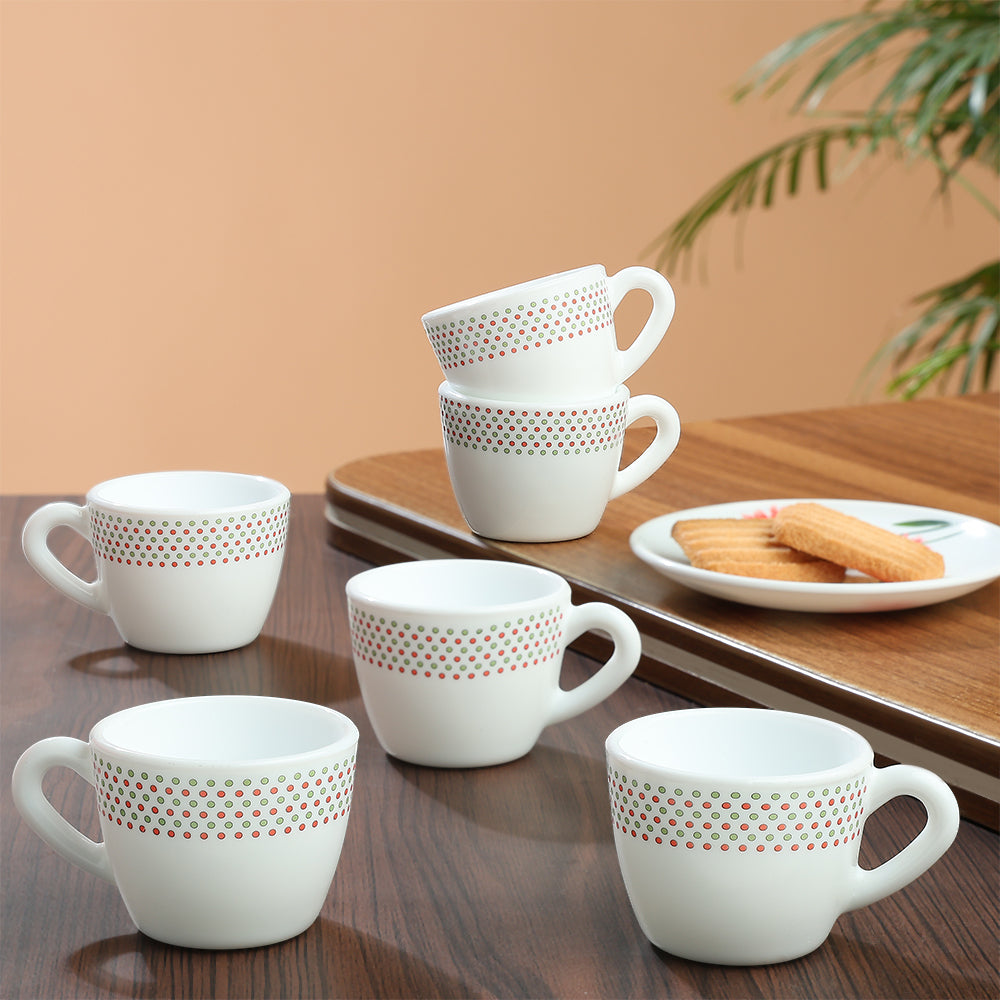 Larah by Borosil Waltz Cup Set 90 ml x 6