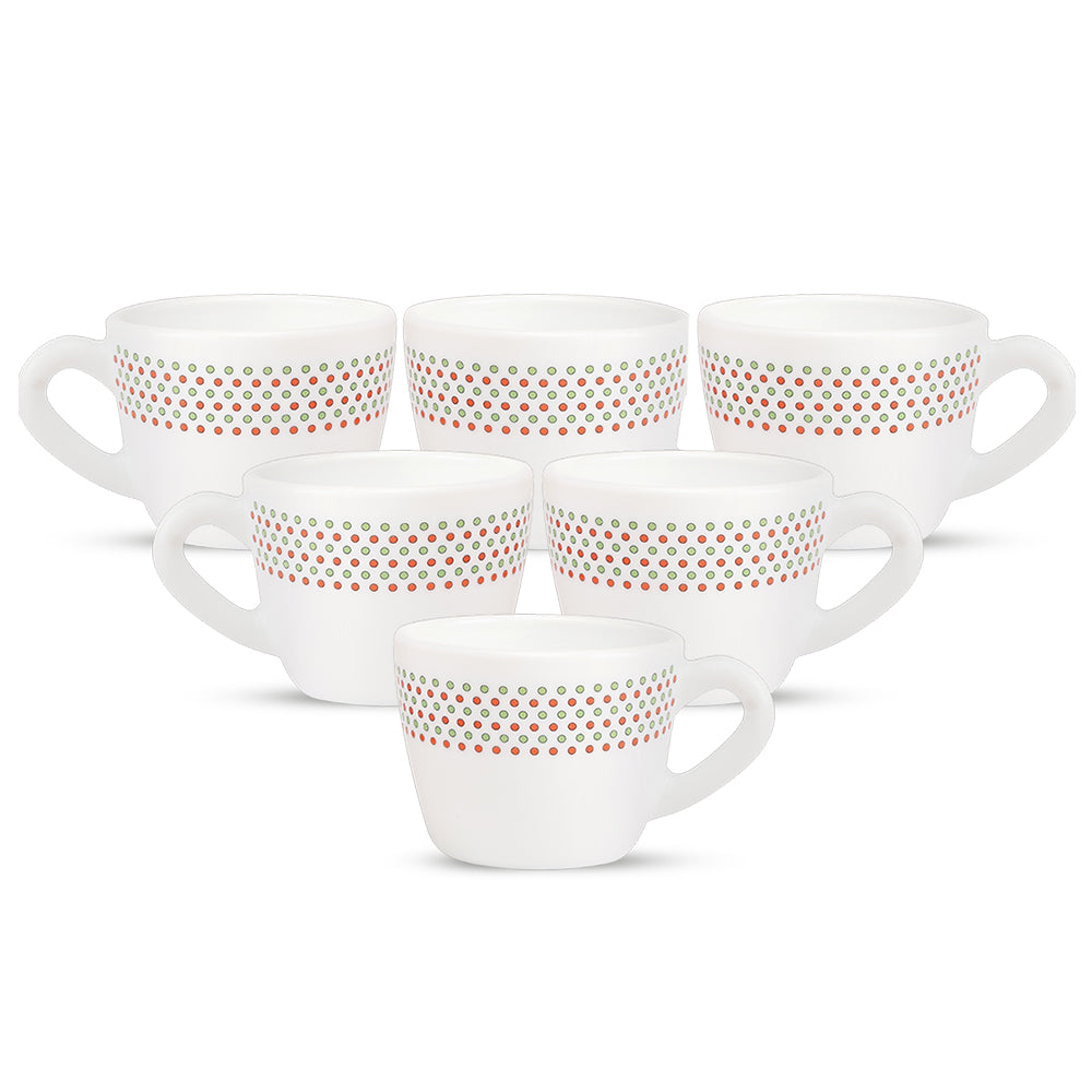 Larah by Borosil Waltz Cup Set 90 ml x 6