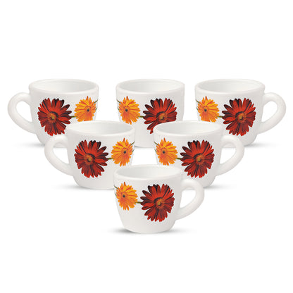 Larah by Borosil Zinnia Cup Set 90 ml x 6