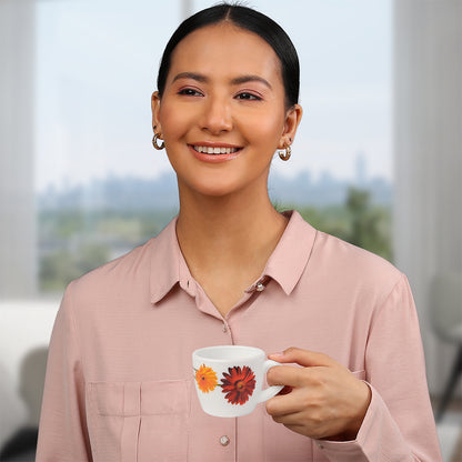 Larah by Borosil Zinnia Cup Set 90 ml x 6