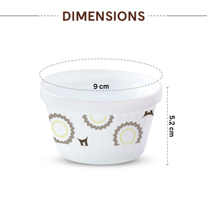 Larah by Borosil Cassata Ice Cream Bowl Set 6 pc Set