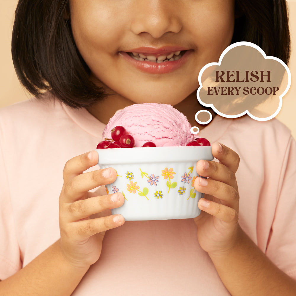 Larah by Borosil Delight Ice Cream Bowl Set 6 pc Set