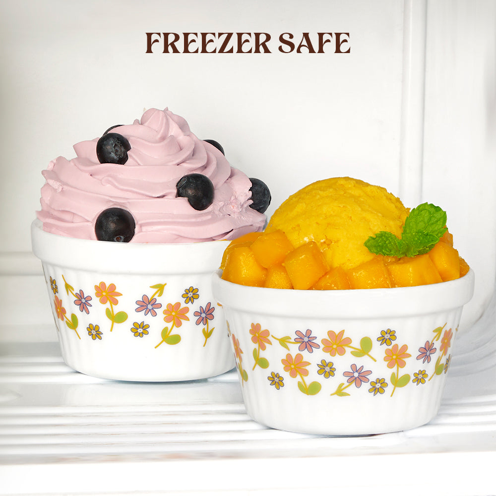 Larah by Borosil Delight Ice Cream Bowl Set 6 pc Set