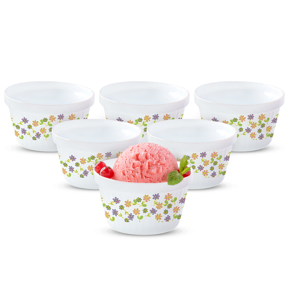Larah by Borosil Delight Ice Cream Bowl Set 6 pc Set