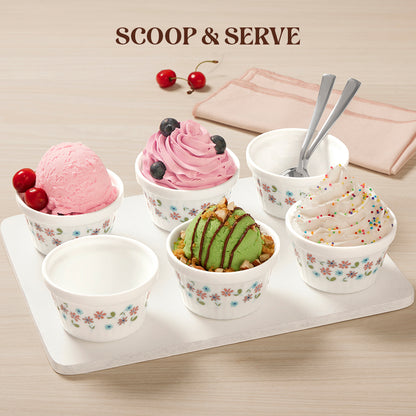 Larah by Borosil Jubilee Ice Cream Bowl Set 6 pc Set