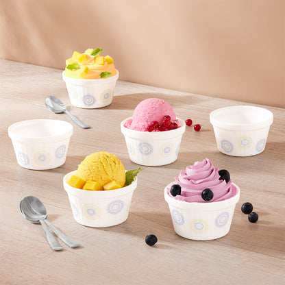 Larah by Borosil Sorbet Ice Cream Bowl Set 6 pc Set