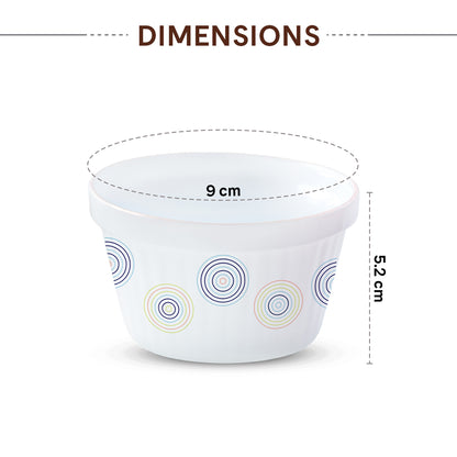 Larah by Borosil Sorbet Ice Cream Bowl Set 6 pc Set