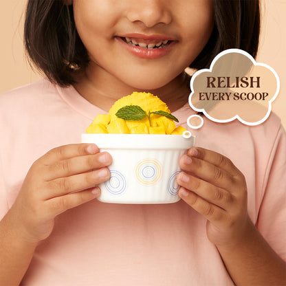 Larah by Borosil Sorbet Ice Cream Bowl Set 6 pc Set