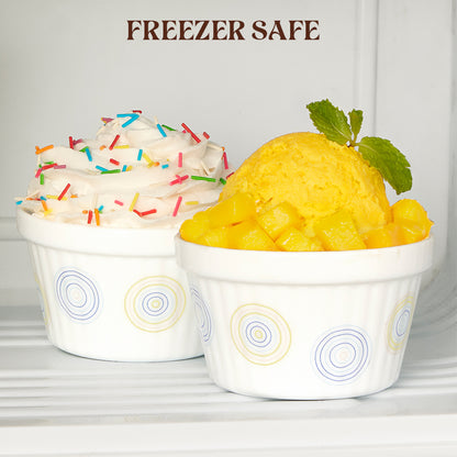 Larah by Borosil Sorbet Ice Cream Bowl Set 6 pc Set