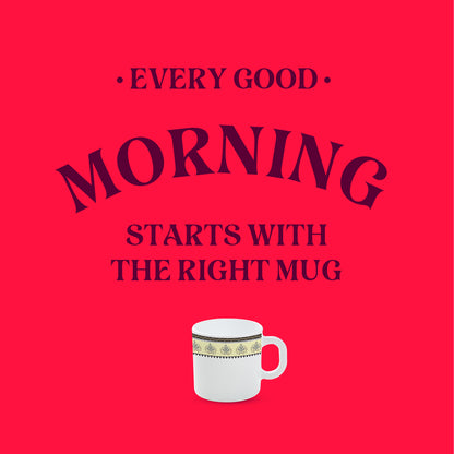 Larah By Borosil Amer Mug Set 100 ml x 6