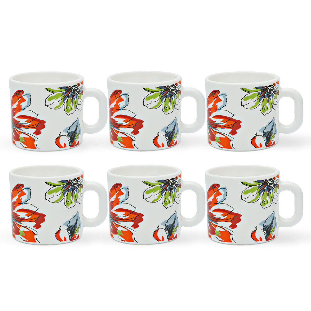 Larah by Borosil Bali Mug Set 100 ml x 6