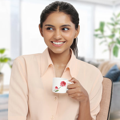 Larah by Borosil Belle Mug Set 100 ml x 6