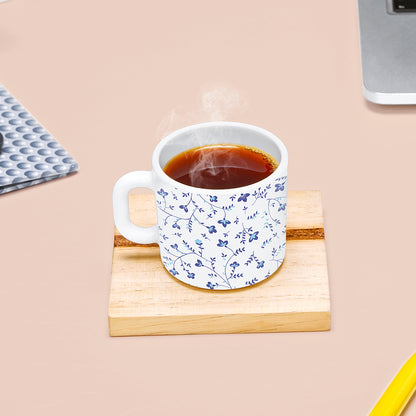 Larah by Borosil Blue Spring Mug Set 100 ml x 6