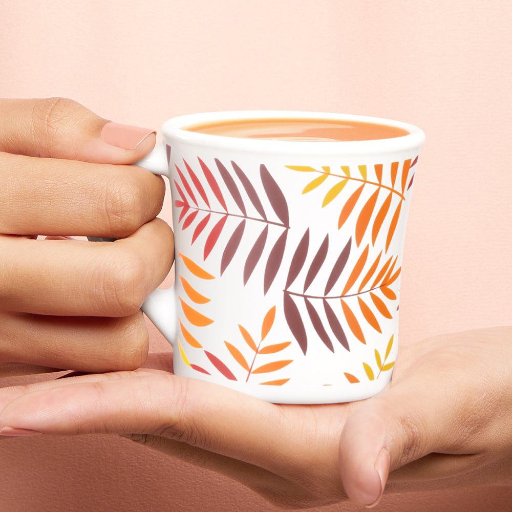 Larah by Borosil Crysta Costa Mug Set 100 ml x 6