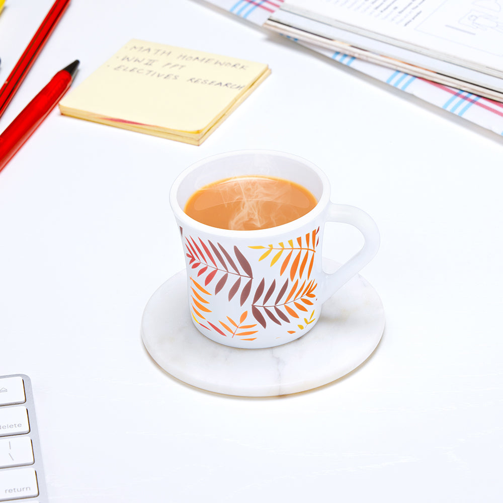 Larah by Borosil Crysta Costa Mug Set 100 ml x 6