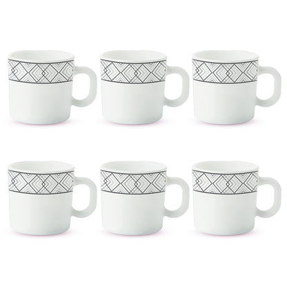 Larah By Borosil Cycladia Mug Set 100 ml x 6