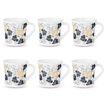 Larah by Borosil Crysta Dreamer Mug Set 100 ml x 6