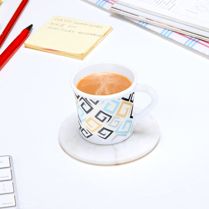 Larah by Borosil Crysta Ember Mug Set 100 ml x 6