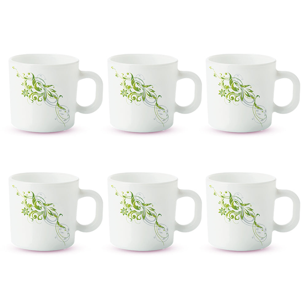 Larah by Borosil Erba Mug Set 100 ml x 6