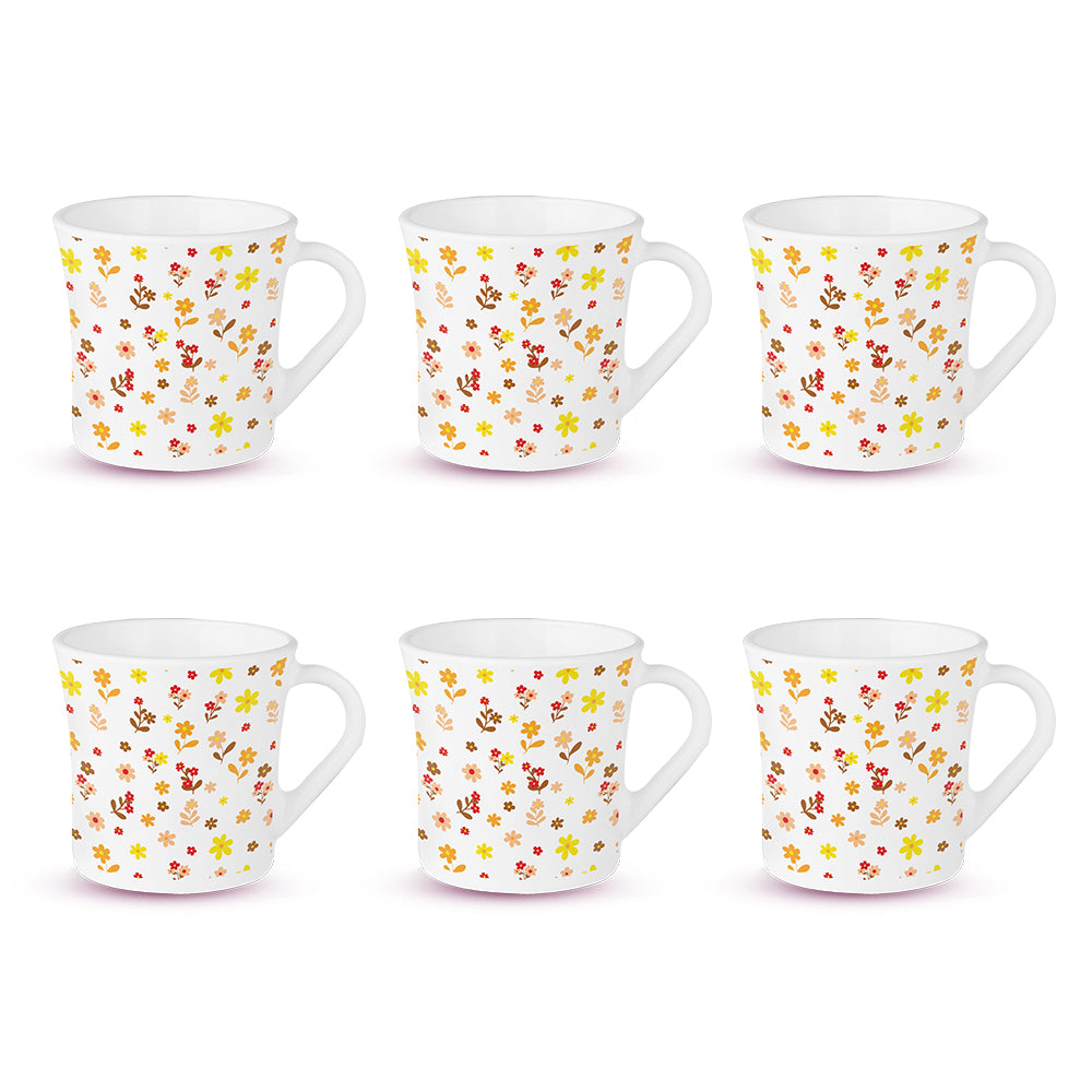 Larah Flora Sunset Opalware Mug Set