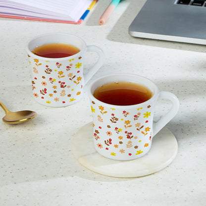 Larah Flora Sunset Opalware Mug Set