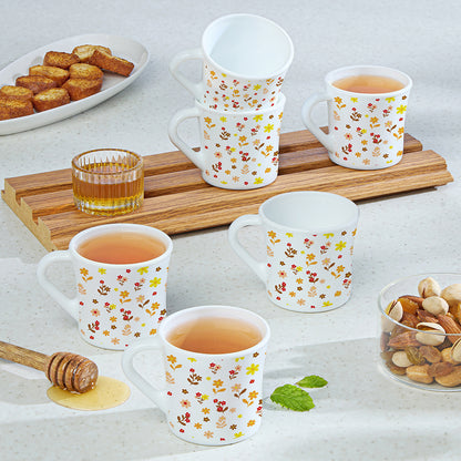 Larah Flora Sunset Opalware Mug Set