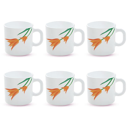 Larah by Borosil Firefly Mug Set 100 ml x 6