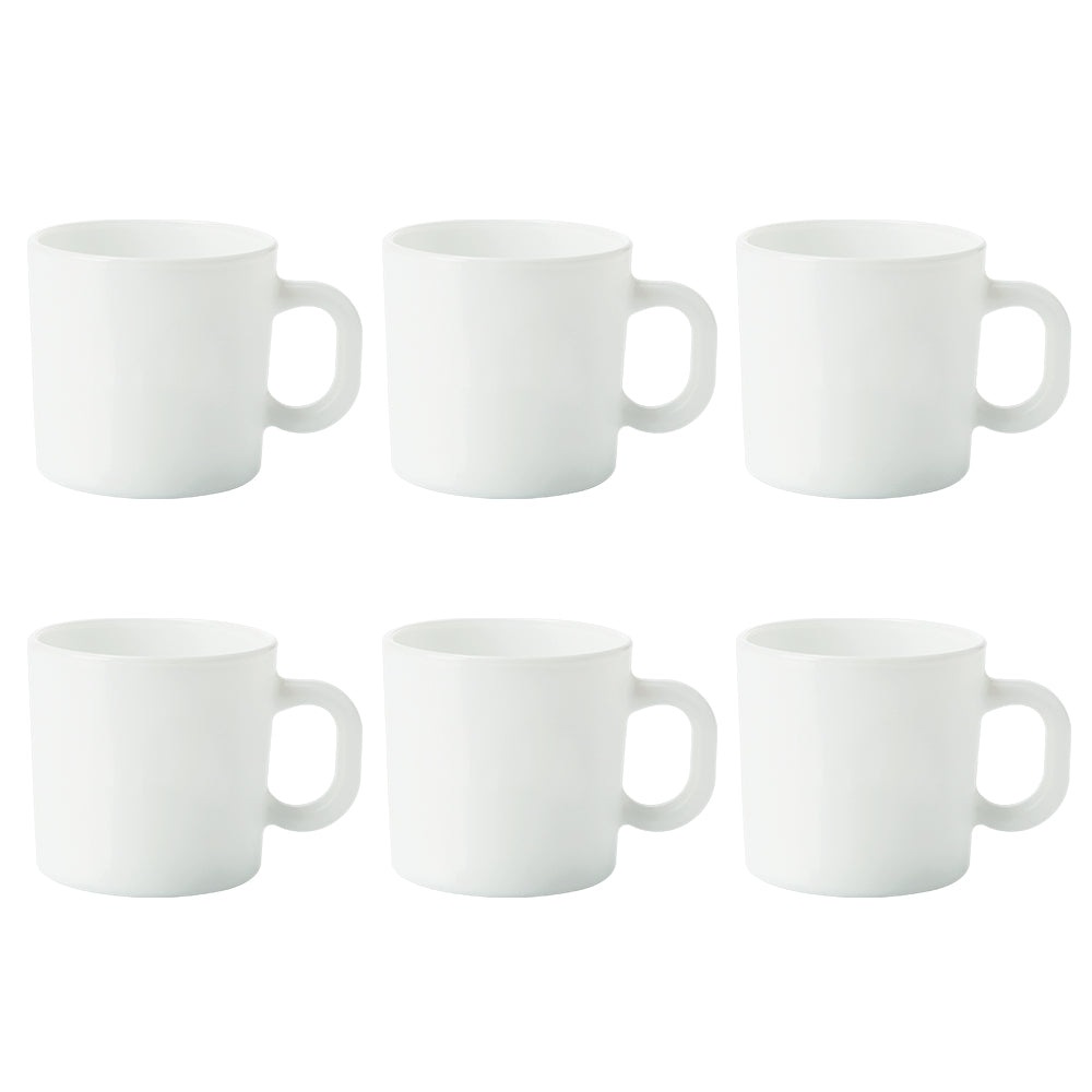 Larah Logo Opalware Mug Set