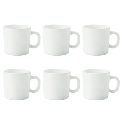 Larah Logo Opalware Mug Set