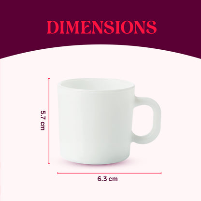 Larah Logo Opalware Mug Set