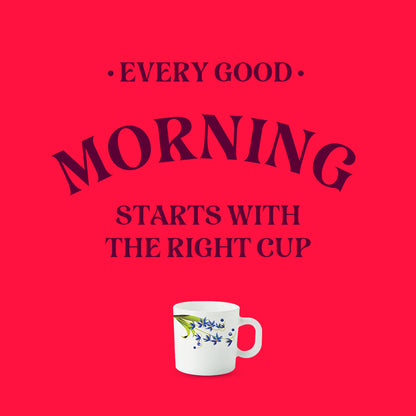 Larah by Borosil Lavender Mug Set 100 ml x 6