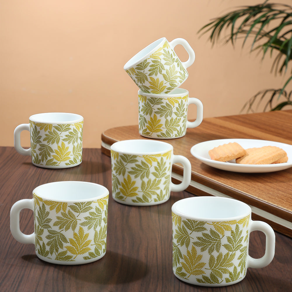 Larah by Borosil Maria Mug Set, 100ml x 6
