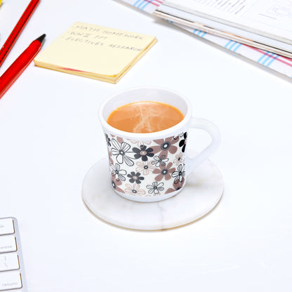 Larah by Borosil Crysta Macy Mug Set 100 ml x 6