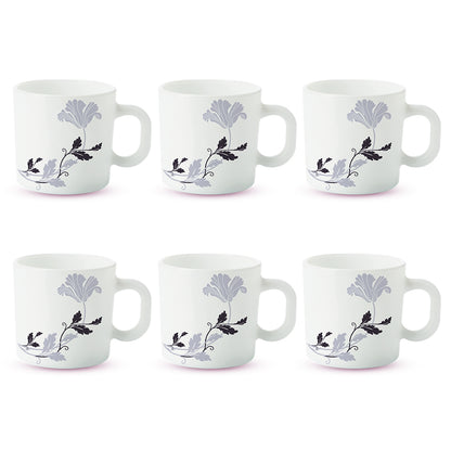 Larah by Borosil Millenia Mug Set 100 ml x 6