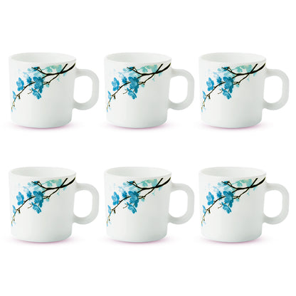 Larah by Borosil Mimosa Mug Set 100 ml x 6