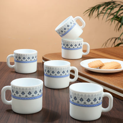 Larah by Borosil Ocean Mug Set 100 ml x 6