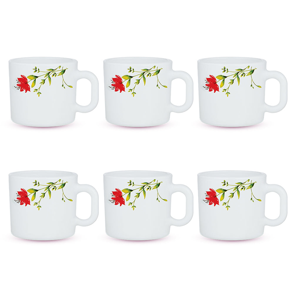 Larah by Borosil Oriental Mug Set 100 ml x 6