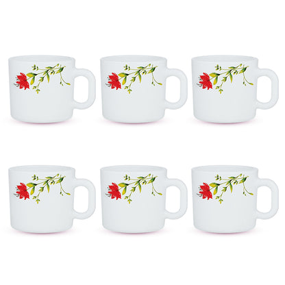 Larah by Borosil Oriental Mug Set 100 ml x 6