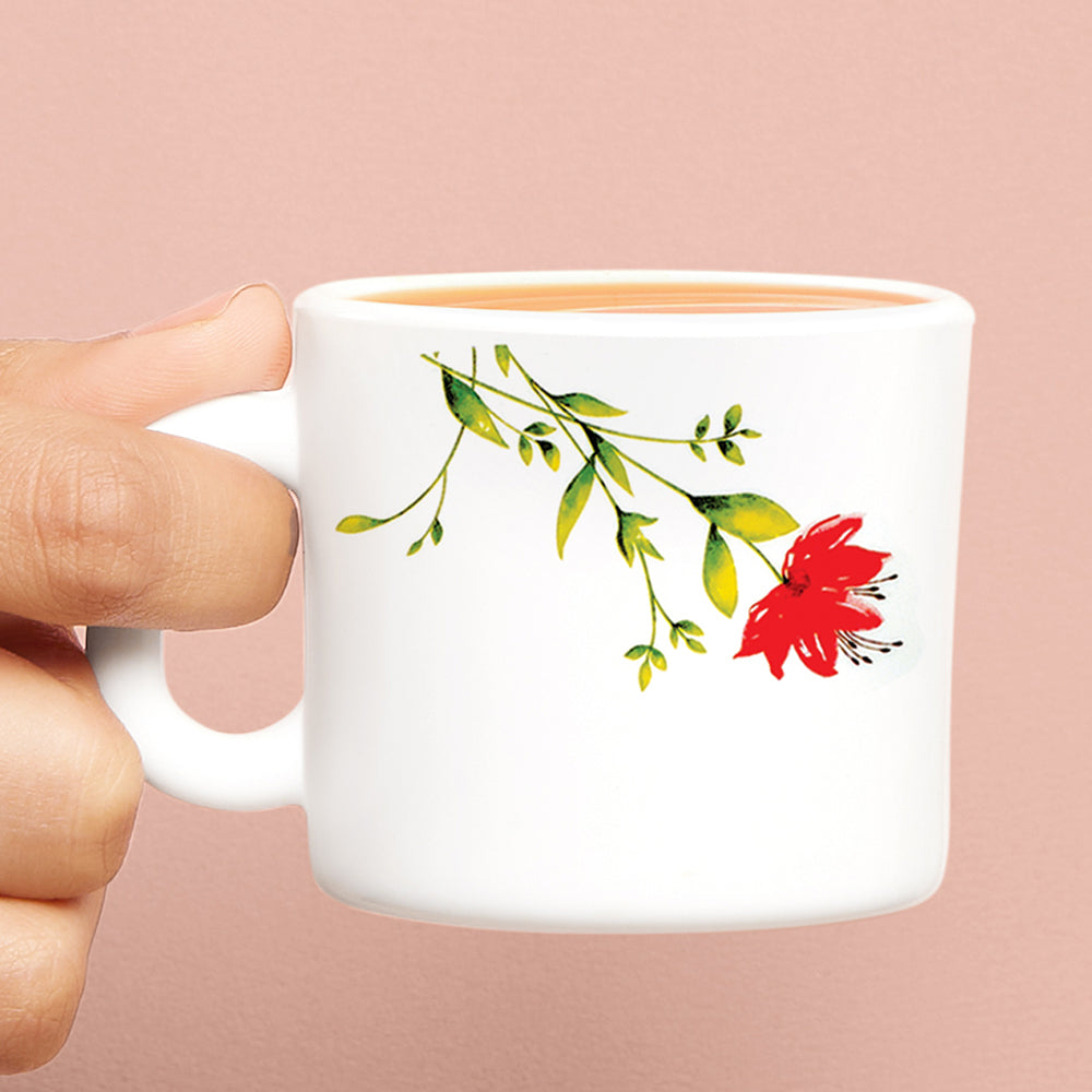 Larah by Borosil Oriental Mug Set 100 ml x 6